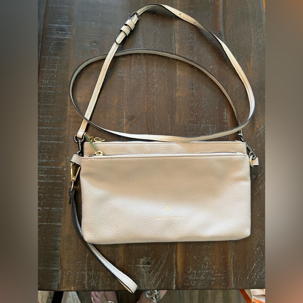 Nanette Lepore Elegant Cream Crossbody Bag